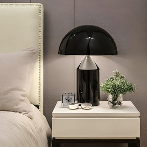 Contemporary Mushroom Table Lamp – Sleek Minimalist LED Light with Elegant Metal Frame