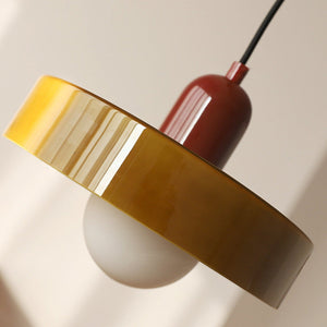 Pendant Light in Colored Glass