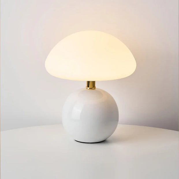 Mushroom Table Lamp French Cream Adjustable LED Lighting