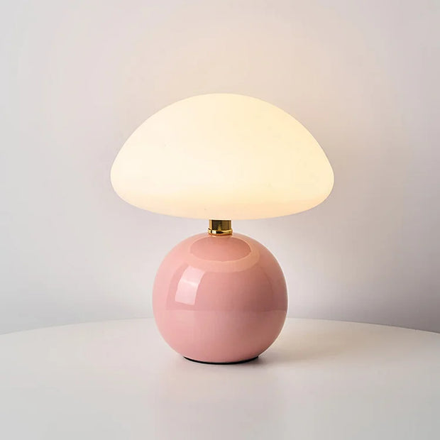 Mushroom Table Lamp French Cream Adjustable LED Lighting
