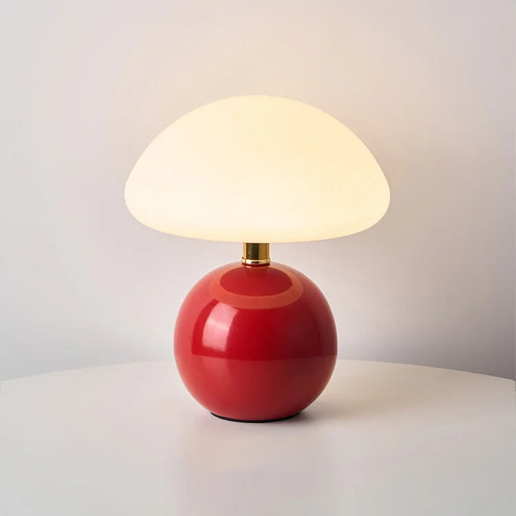 Mushroom Table Lamp French Cream Adjustable LED Lighting