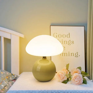 Mushroom Table Lamp French Cream Adjustable LED Lighting