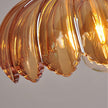 Vintage Pendant Light Glazed Floral Hanging Lamp