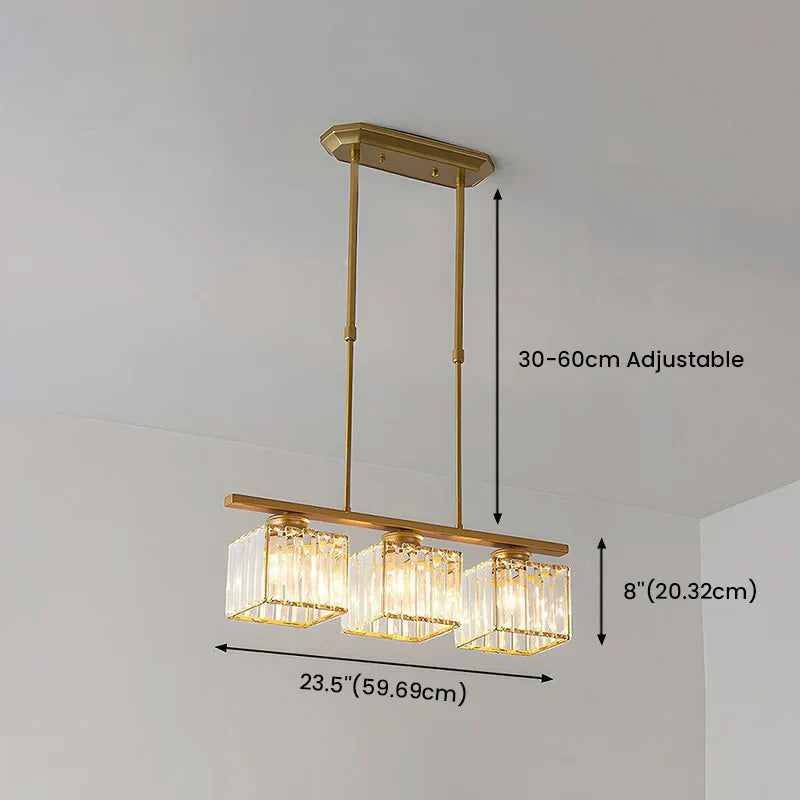 Modern Multi-Head Glass Pendant Light – Nordic Style Hanging Fixture