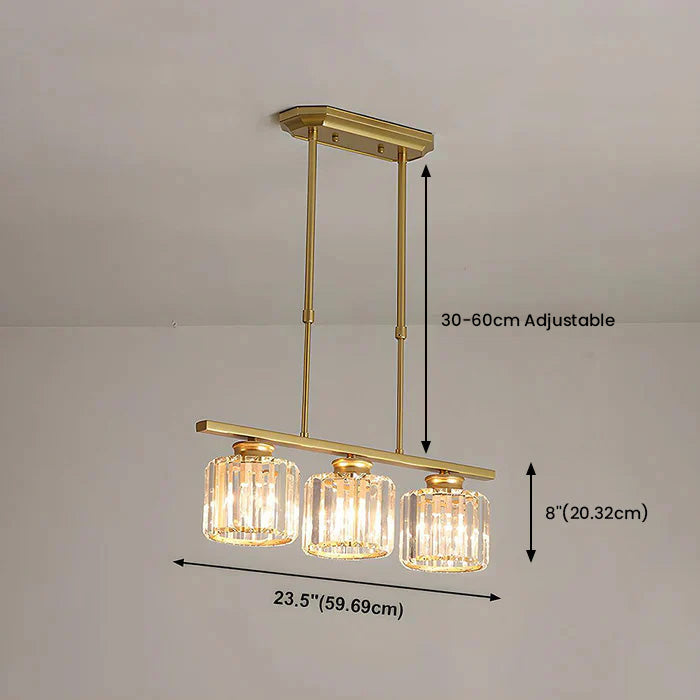 Modern Multi-Head Glass Pendant Light – Nordic Style Hanging Fixture