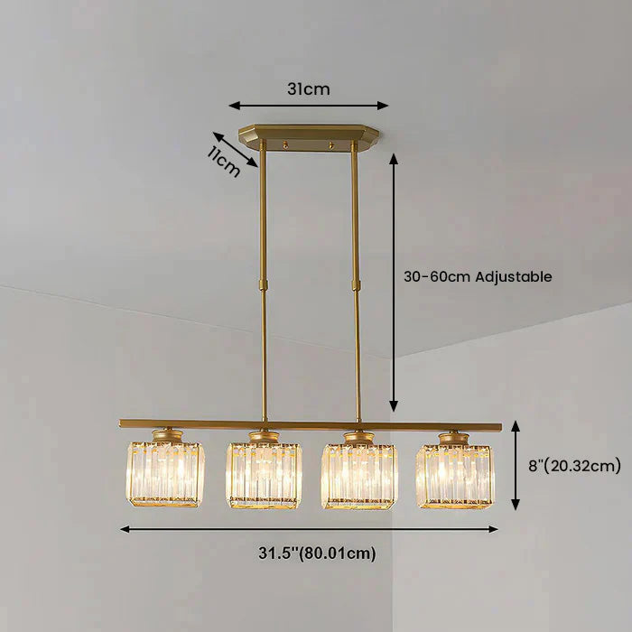 Modern Multi-Head Glass Pendant Light – Nordic Style Hanging Fixture