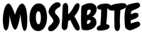 Black 'MOSKBITE' logo on a white background