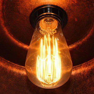 Pendant Light for Farmhouse Rustic Rusty Dome