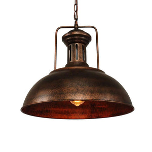 Pendant Light for Farmhouse Rustic Rusty Dome