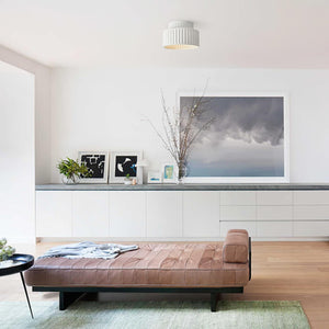 Ceiling Light Cream Style Vintage Drum Semi Flush Mount