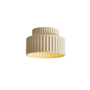 Ceiling Light Cream Style Vintage Drum Semi Flush Mount