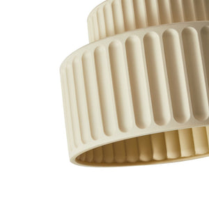 Ceiling Light Cream Style Vintage Drum Semi Flush Mount
