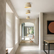Ceiling Light Cream Style Vintage Drum Semi Flush Mount