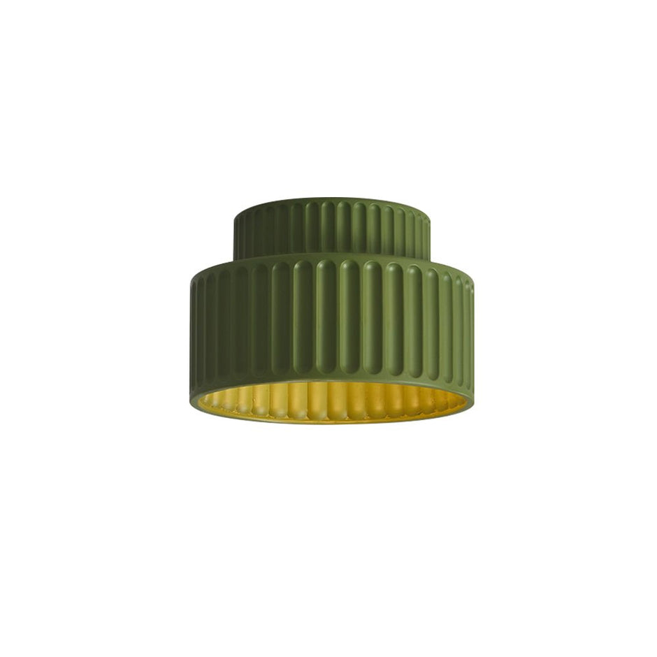 Ceiling Light Cream Style Vintage Drum Semi Flush Mount