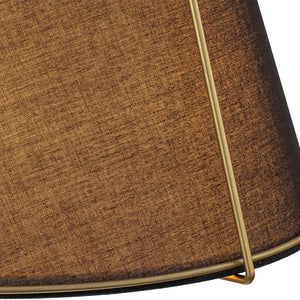 Minimalist Linen Pendant Lamp – 4-Light Brass Fixture for Modern Homes