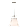 Minimalist Linen Pendant Lamp – 4-Light Brass Fixture for Modern Homes