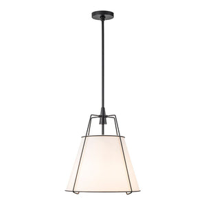 Minimalist Linen Pendant Lamp – 4-Light Brass Fixture for Modern Homes