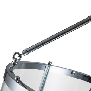 Elegant 4-Light Glass Lantern Pendant – Dimmable Hanging Ceiling Light