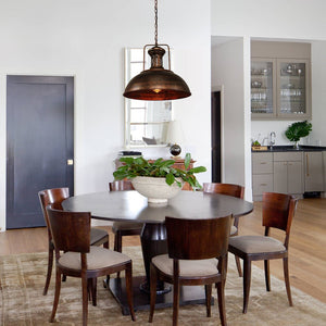 Pendant Light for Farmhouse Rustic Rusty Dome