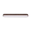 Ceiling Lights Flush Mount With Wood Accent Oval Shape Led