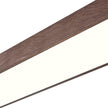 Ceiling Lights Flush Mount With Wood Accent Oval Shape Led