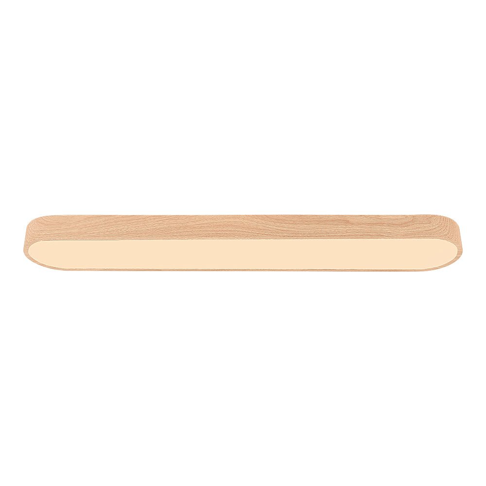 Ceiling Lights Flush Mount With Wood Accent Oval Shape Led