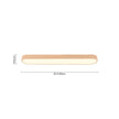 Ceiling Lights Flush Mount With Wood Accent Oval Shape Led