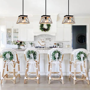 Pendant Lighting Single Light Square Rustic