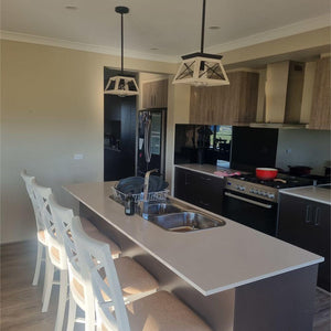 Pendant Lighting Single Light Square Rustic