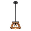 Pendant Lighting Single Light Square Rustic