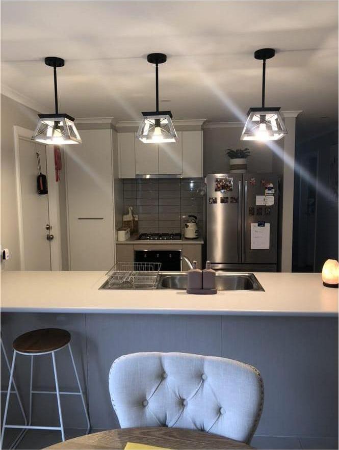 Pendant Lighting Single Light Square Rustic
