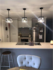 Pendant Lighting Single Light Square Rustic