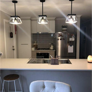 Pendant Lighting Single Light Square Rustic