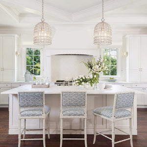 Vintage Crystal Birdcage Pendant Light – Antique Bronze Hanging Fixture