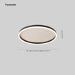 Black Minimalist Round Ceiling Light for Bedroom - MOSKBITE