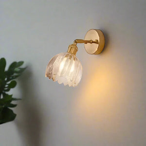Retro Wall Lamp Flower Bud Tulip Glass