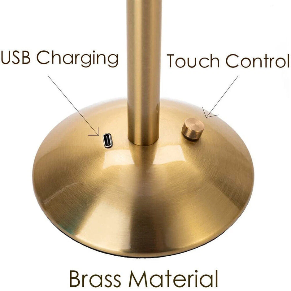 Modern LED Table Lamp USB Rechargeable Lamp Dimmable Bar Night Light Cordless