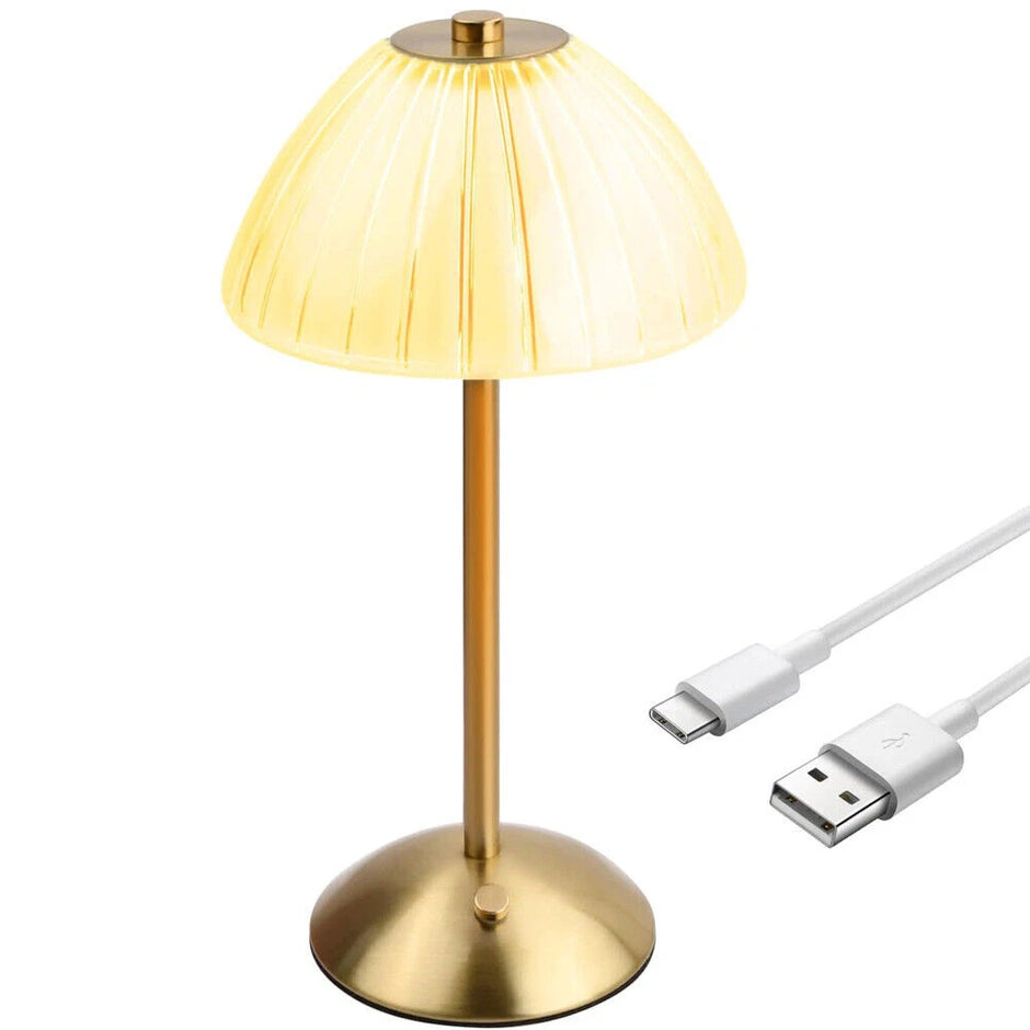 Modern LED Table Lamp USB Rechargeable Lamp Dimmable Bar Night Light Cordless