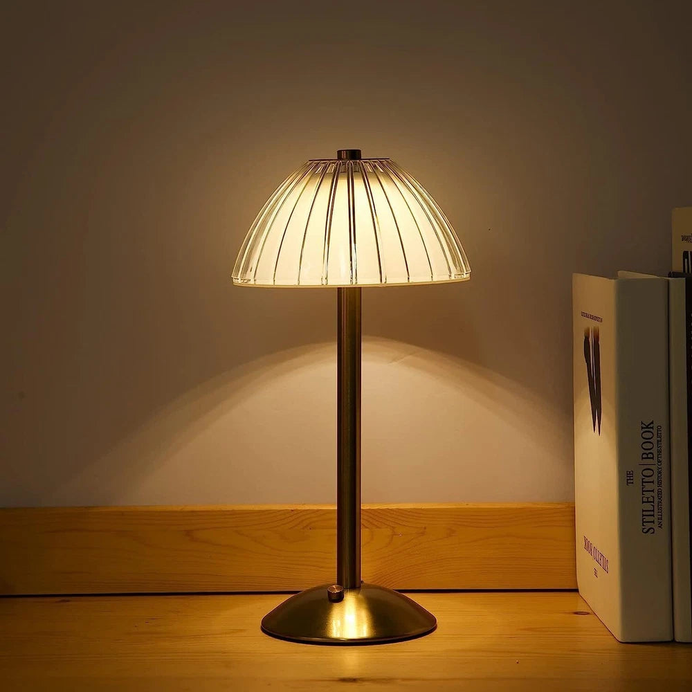 Modern LED Table Lamp USB Rechargeable Lamp Dimmable Bar Night Light Cordless