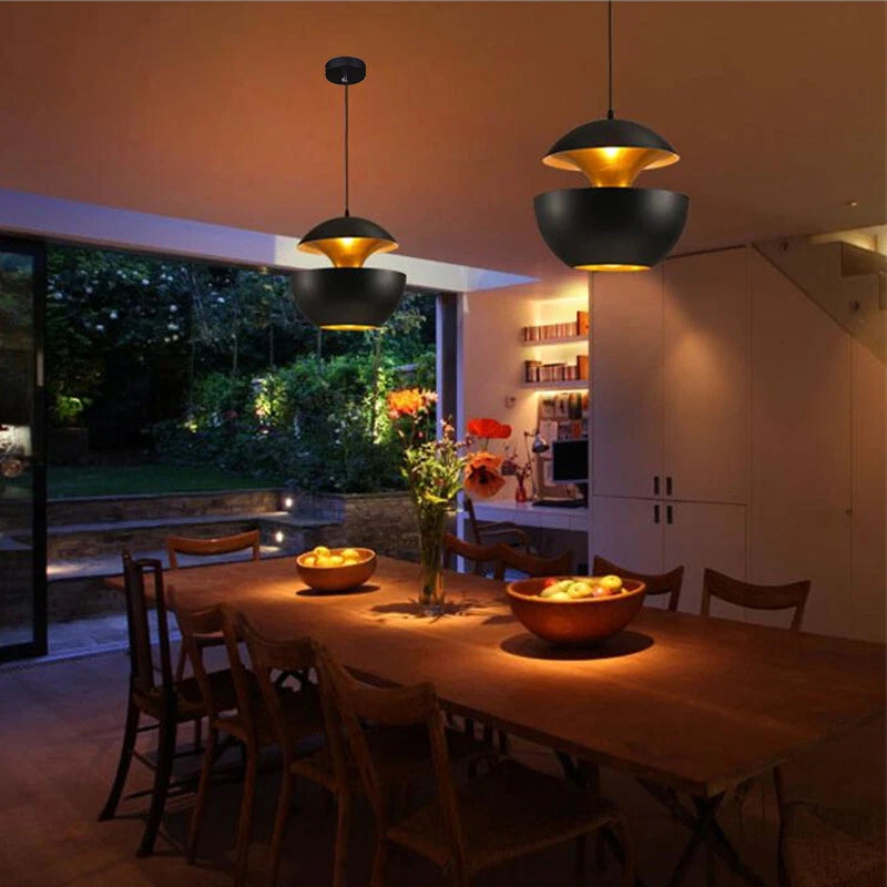 3X Black Pendant Light Bar Lamp – Modern Kitchen Ceiling Lights, Dining Room Chandelier Lighting