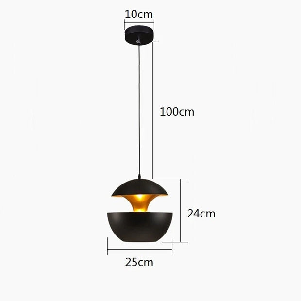 3X Black Pendant Light Bar Lamp – Modern Kitchen Ceiling Lights, Dining Room Chandelier Lighting