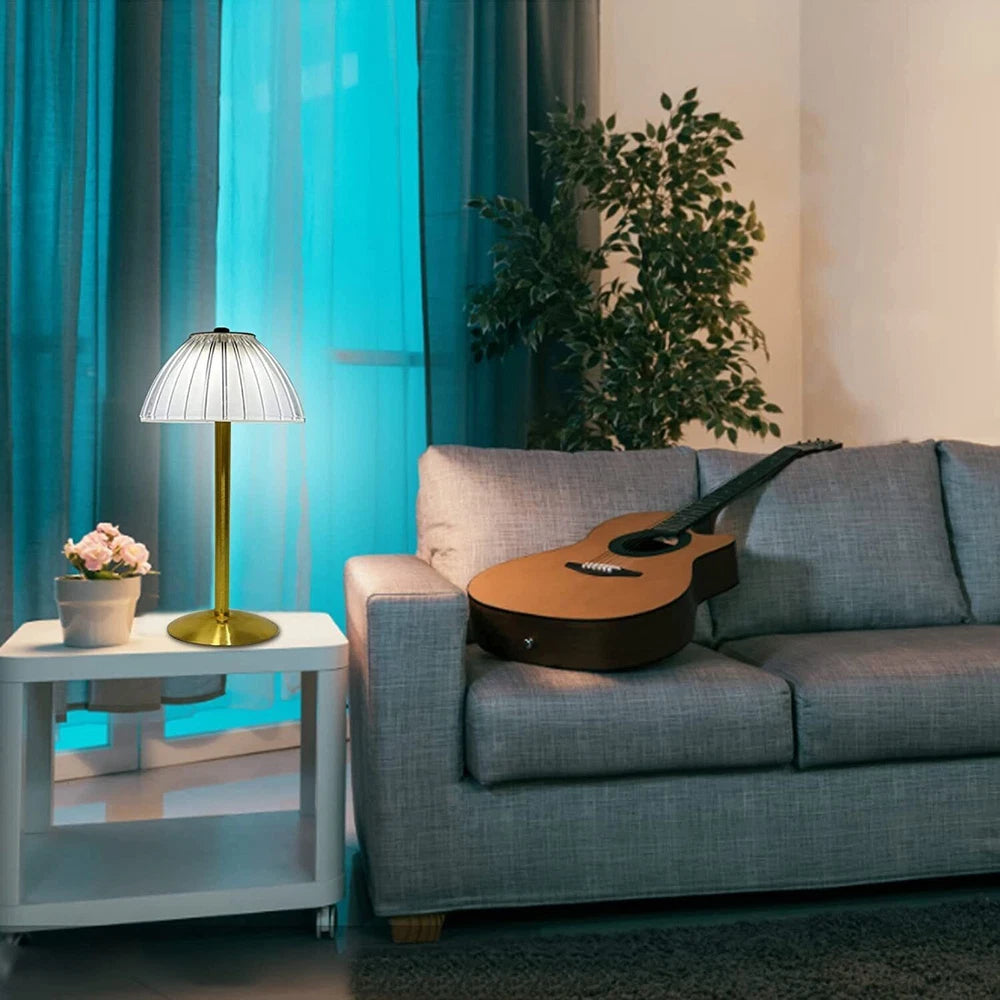 Modern LED Table Lamp USB Rechargeable Lamp Dimmable Bar Night Light Cordless