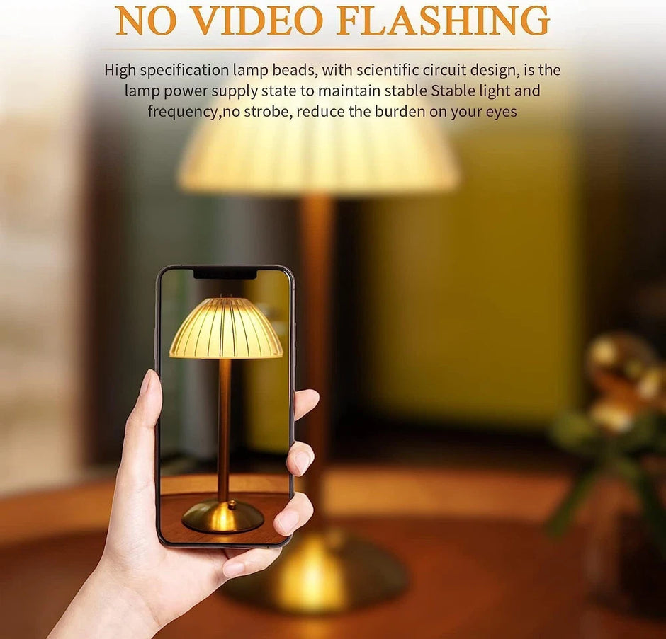 Modern LED Table Lamp USB Rechargeable Lamp Dimmable Bar Night Light Cordless