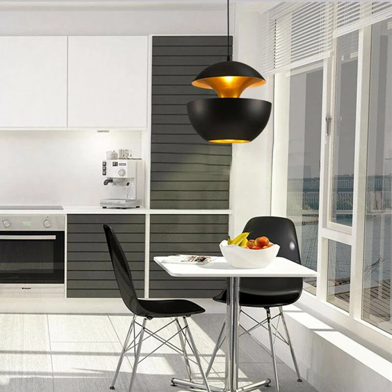 3X Black Pendant Light Bar Lamp – Modern Kitchen Ceiling Lights, Dining Room Chandelier Lighting