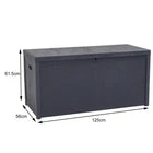 Garden Storage Box Container Utility Chest Cushion Shed Box 430L - MOSKBITE