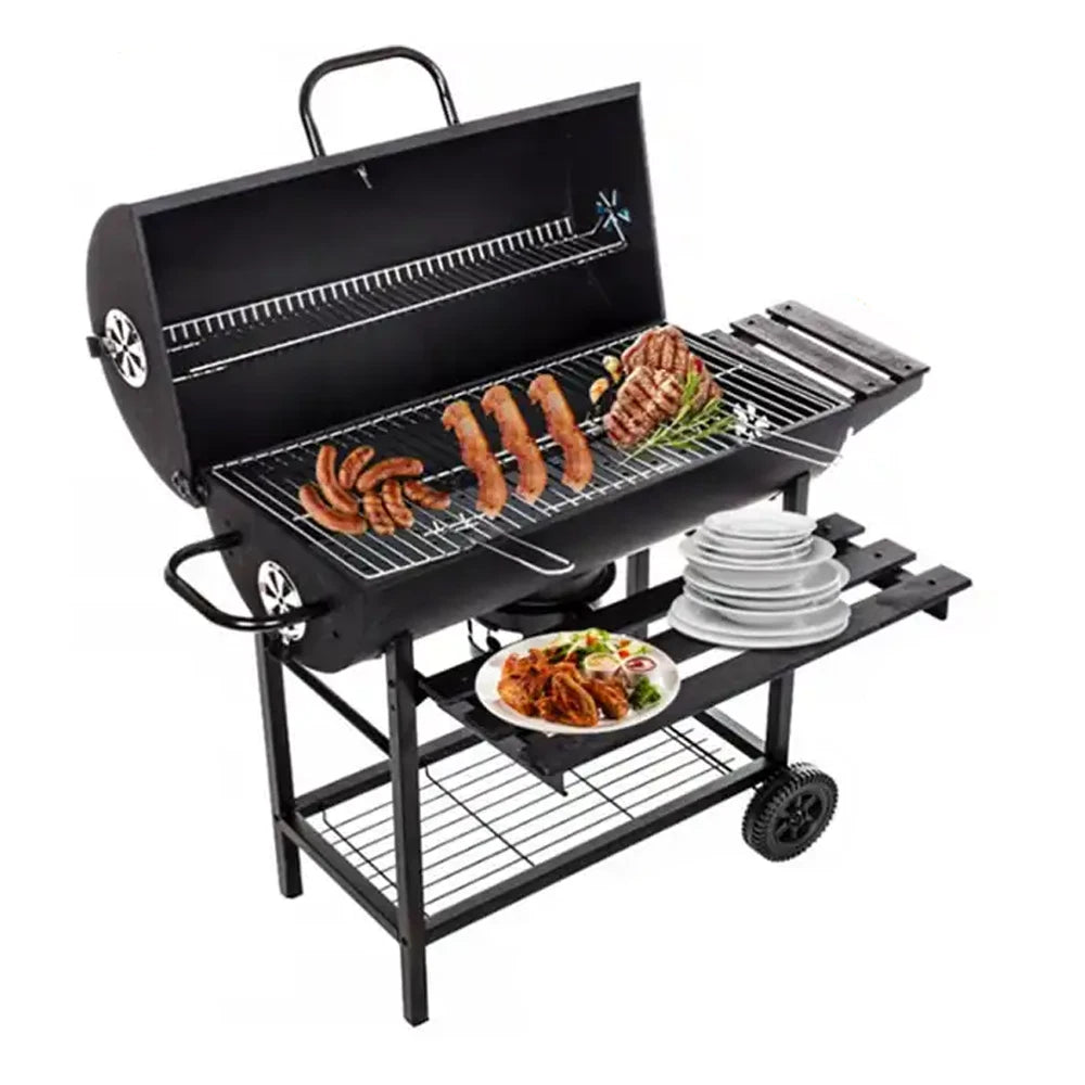 Charcoal BBQ Grill with Foldable Outdoor Barbecue Garden - MOSKBITE