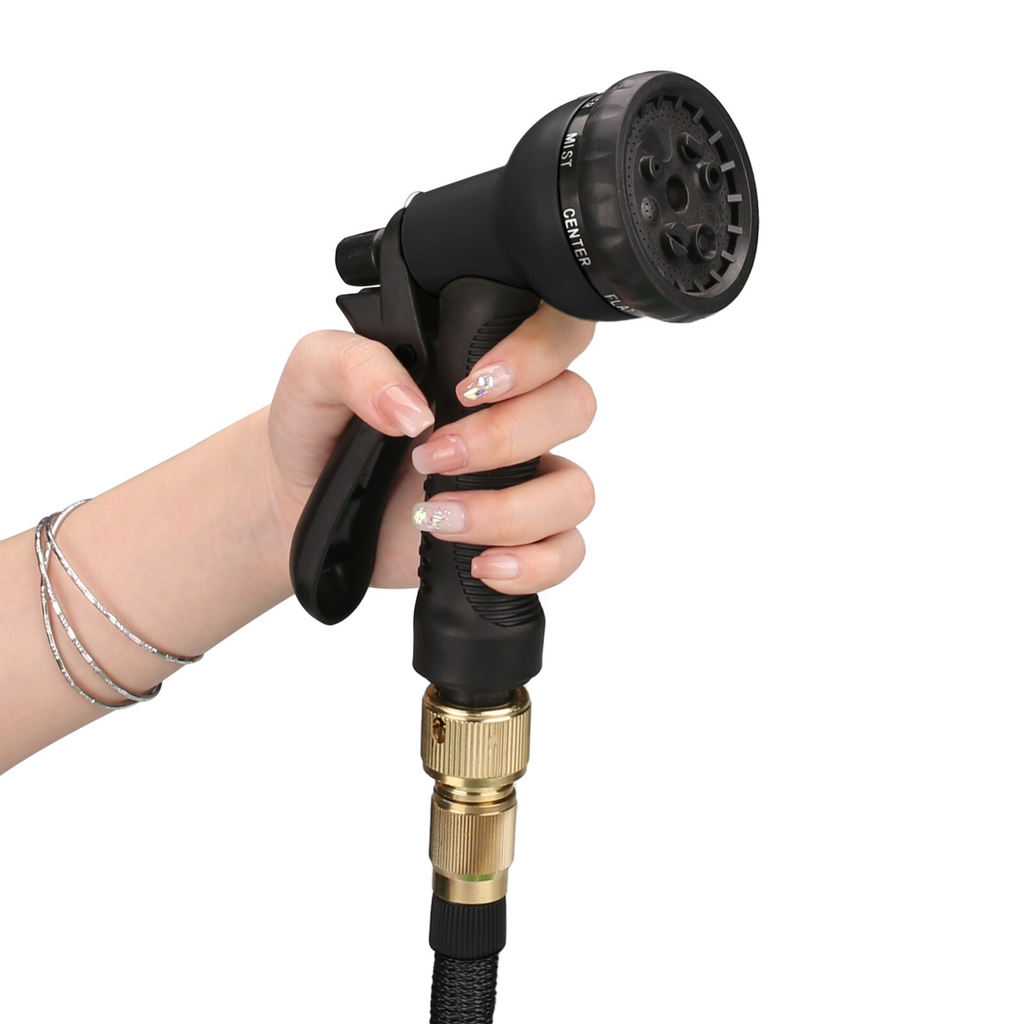 Heavy Duty Expandable Flexible Garden Expanding Hose Pipe With Spray Gun Water - MOSKBITE