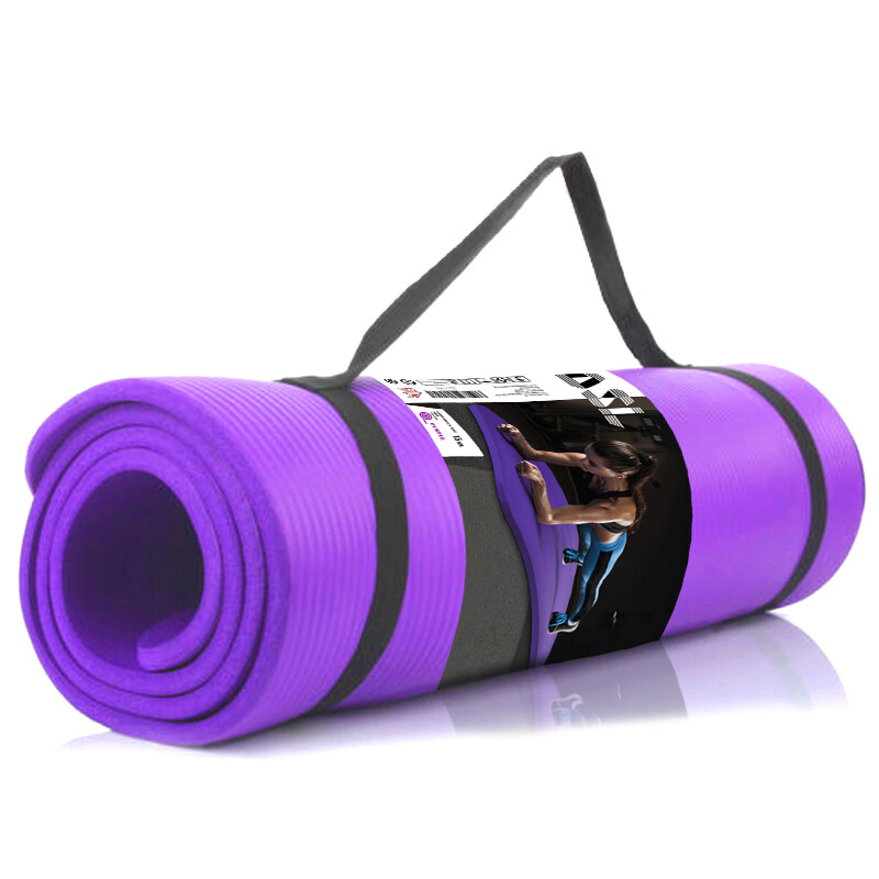 Yoga Mat 15mm Thick Gym Exercise Fitness Pilates Workout Mat - MOSKBITE