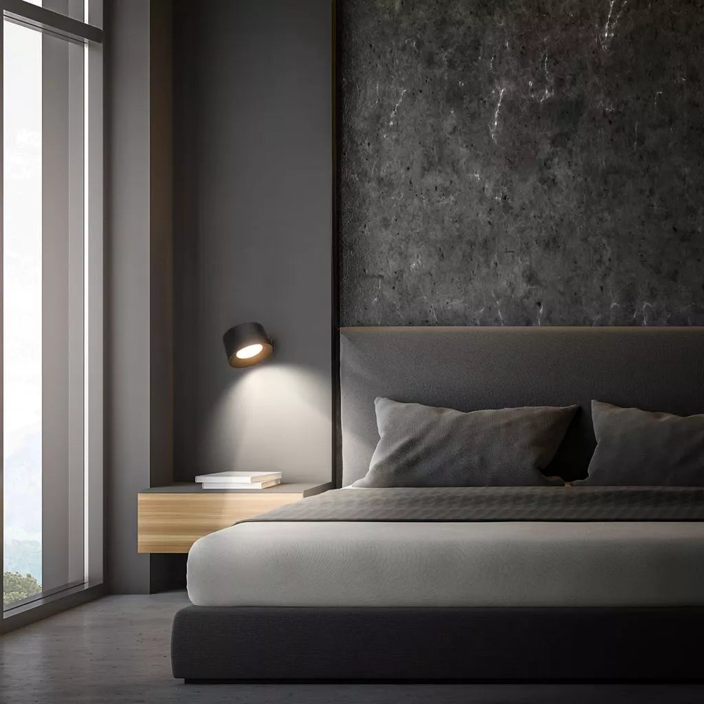 Wireless Charging Wall Lamp – 360° Rotatable LED Light with Touch