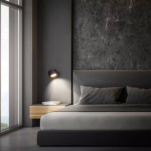 Wireless Charging Wall Lamp – 360° Rotatable LED Light with Touch